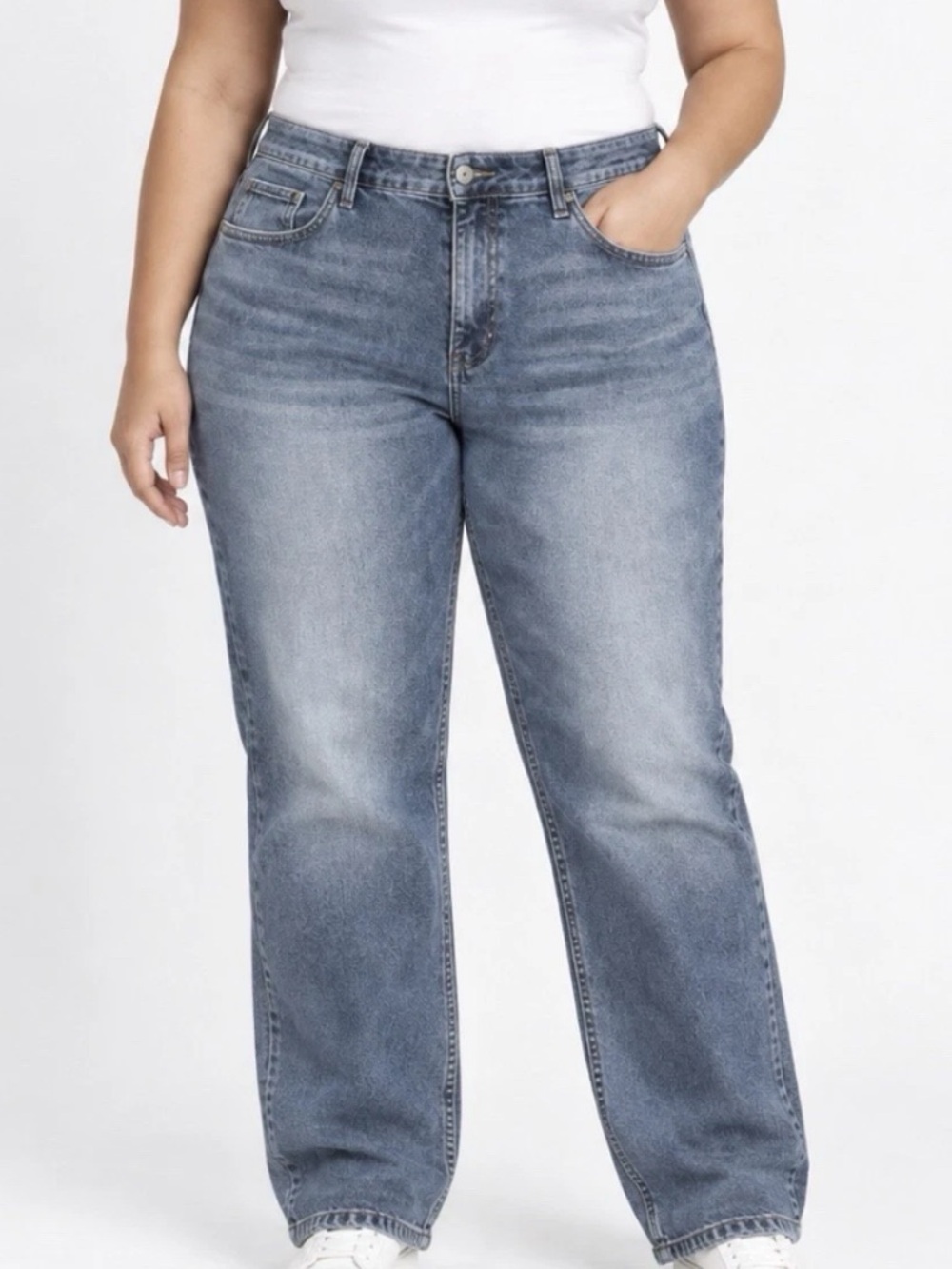 RM Studio x Rebecca Minkoff Luxe Stretch Wide Leg Trouser Jeans, Size 16-A710617